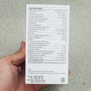 Vitamin tong hop cho nam gioi duoi 50 tuoi Centrum For Men 90 vien