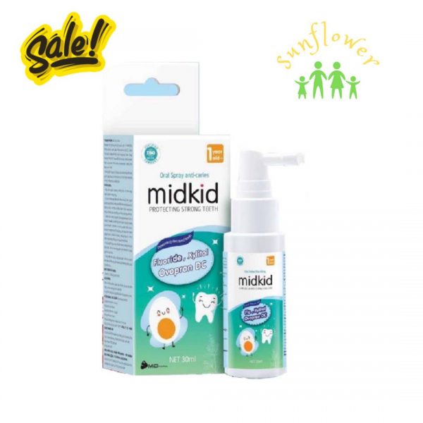 Xịt chống sâu răng Midkid 30ml cho bé trên 1 tuổi