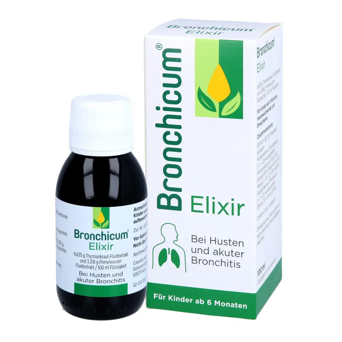 Siro Bronchicum Elixir 100ml giảm ho và viêm phế quản của Đức BRONCHICUM Elixir 100 ml