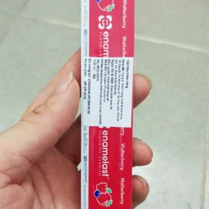 Gel bôi vecni flour viền đỏ Enamelast chống sâu răng cho bé Gel bôi răng Vecni Flour VIỀN ĐỎ. Vecni đỏ Enamelast kem bôi răng ngừa sâu răng, chống sún răng cho bé