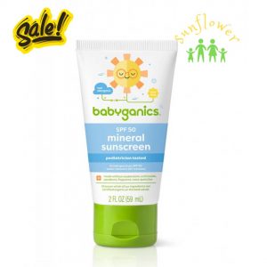 Kem chống nắng hữu cơ Babyganics SPF 50 Mineral Sunscreen 59ml