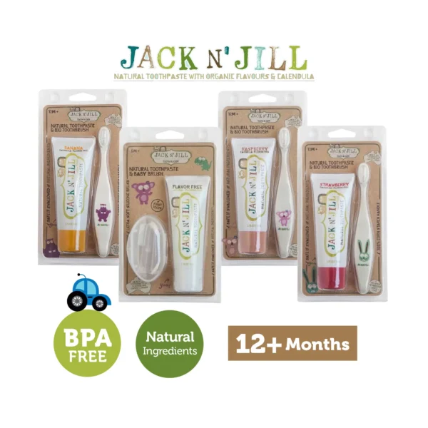 Set Bàn Chải & Kem Đánh Răng Jack N' Jill - Úc- 12M