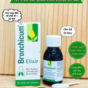 Siro Bronchicum Elixir 100ml giảm ho và viêm phế quản của Đức Siro Bronchicum Elixir 100ml giảm ho và viêm phế quản của Đức