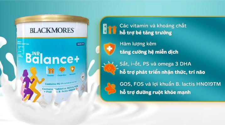 Sữa Blackmores JNR Balance cho bé từ 1-10 tuổi của Úc