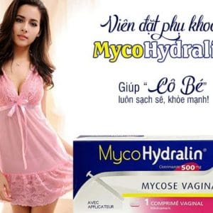 Viên đặt âm đạo Mycohydralin 500mg 1 viên của Pháp