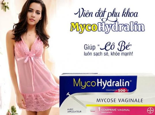 Viên đặt âm đạo Mycohydralin 500mg 1 viên của Pháp