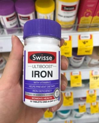 Viên uống sắt hữu cơ Swisse Ultiboost Iron 30 viên của Úc