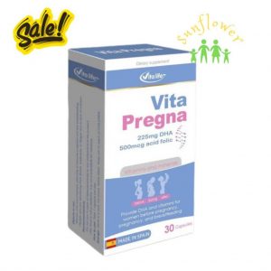 Vita Pregna 30 viên - Bổ Sung DHA, Vitamin & Khoáng Chất Đầy Đủ Cho Mẹ Bầu