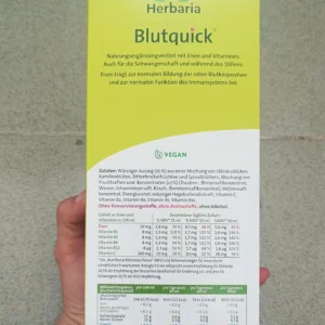 Siro sắt hữu cơ Blutquick Herbaria 500ml của Đức Blutquick Herbaria - Siro bổ sung SẮT và VITAMIN, lọ 500ml