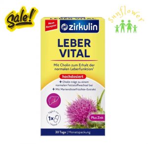 Bổ Gan Zirkulin Leber Vital 60 viên của Đức liều cao hỗ trợ điều trị xơ gan