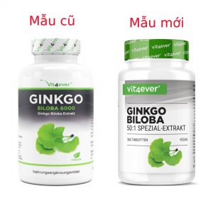 Bổ não Ginkgo Biloba 6000 Vit4ever 360 viên