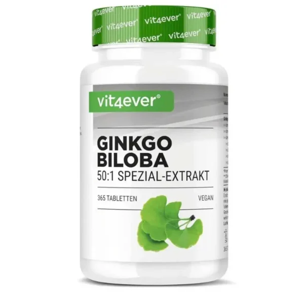 Bổ não Ginkgo Biloba 6000 Vit4ever 365 viên của Đức