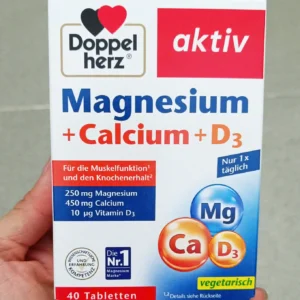 Bổ xương khớp Doppelherz Magnesium + Calcium + D3 Hộp 40 viên