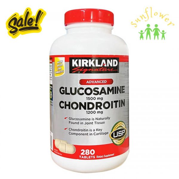 Bổ xương khớp Kirkland Glucosamine Chondroitin Sulfate 280 viên của Mỹ