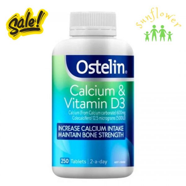 Canxi bầu Ostelin Calcium & Vitamin D3 250 viên của Úc