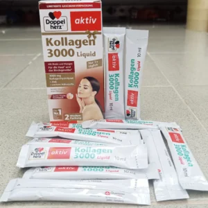 Collagen Doppelherz Kollagen 3000 Liquid hộp 14 gói của Đức Collagen 3000 Liquid Doppel Herz 14 gói