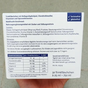 Collagen Thủy Phân Doppelherz Kollagen 11000 Plus hộp 30 ống của Đức Collagen Thủy Phân Doppelherz Kollagen 11.000 Plus hộp 30 x 25 ml của Đức