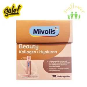 Collagen thuỷ phân Mivolis Beauty Kollagen Hyaluron hộp 20 ống của Đức