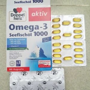 Dầu cá Doppelherz Omega 3 Seefischol 1000 hộp 80 viên
