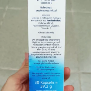 Dầu cá Doppelherz Omega-3 1400 hộp 30 viên của Đức Dầu cá Omega 3 1400 Doppelherz 30 viên của Đức