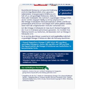 Dầu cá Doppelherz Omega-3 1400 hộp 30 viên của Đức Dau ca Omega 3 1400 Doppelherz 30 vien cua Duc