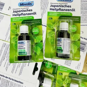 Tinh dầu bạc hà Mivolis Japanisches Heilpflanzenol 30ml của Đức Dầu gió Bạc Hà Mivolis Japanisches Heilpflanzenol của Đức