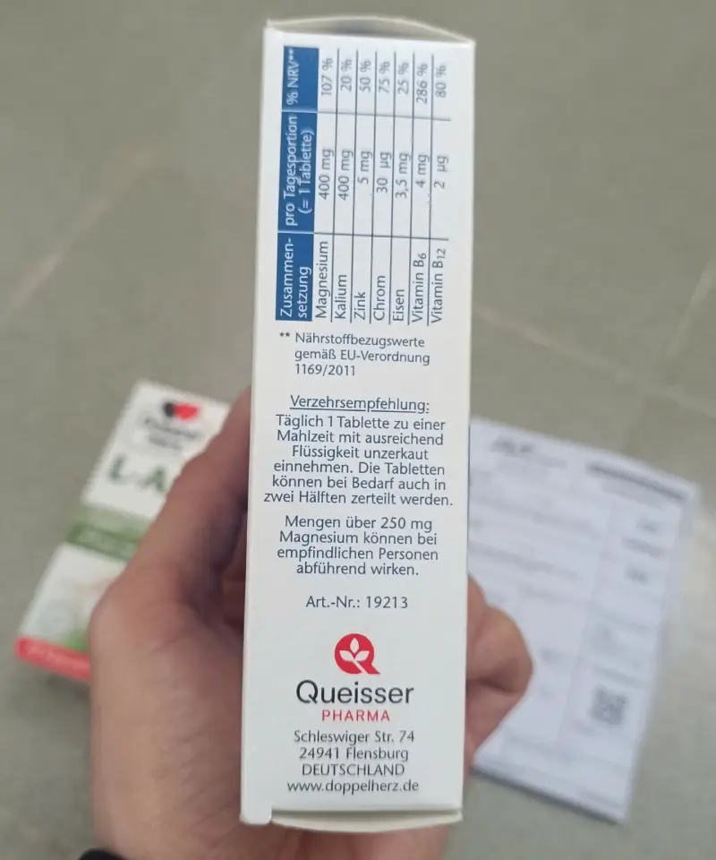 Viên uống Doppelherz Magnesium Kalium 400 hộp 30 viên của Đức Doppelherz Magie Kali 400 hộp 30 viên của Đức