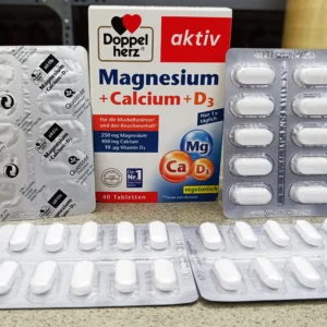 Viên uống Doppelherz Magnesium Calcium D3 40 viên của Đức Doppelherz Magnesium + Calcium + D3 40 Tabletten