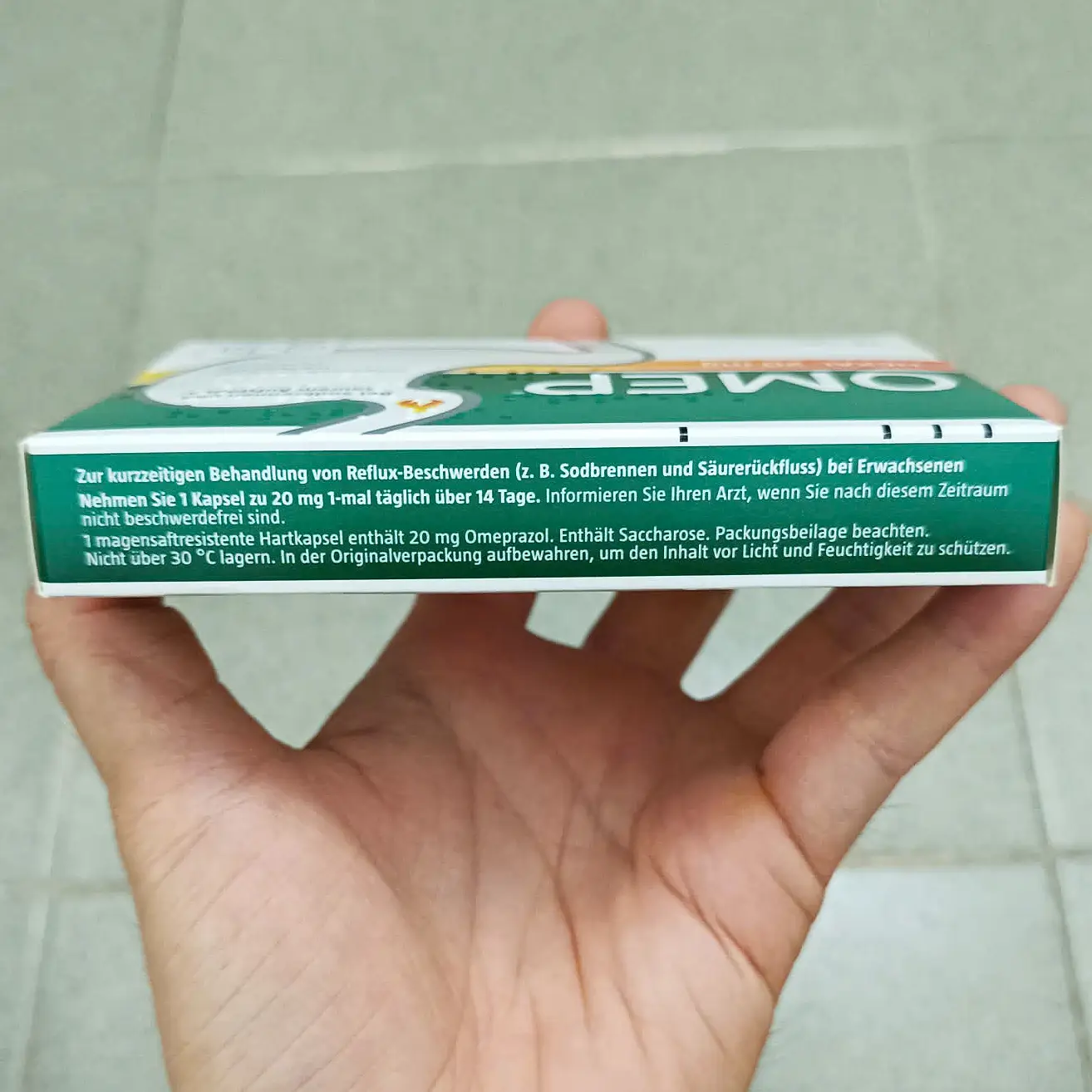 Thuốc dạ dày Omep Hexal 14 viên của Đức Giảm trào ngược dạ dày, ợ nóng Omep HEXAL 20mg Đức 14 viên
