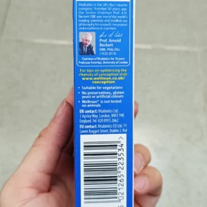 Hỗ trợ sinh sản cho nam giới Wellman Conception 30 viên của Anh