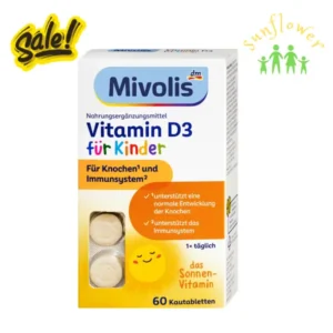 Kẹo ngậm Mivolis Vitamin D3 Fur Kinder 60 viên của Đức