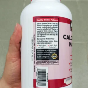 Kirkland Calcium Citrate Magnesium and Zinc 500 viên