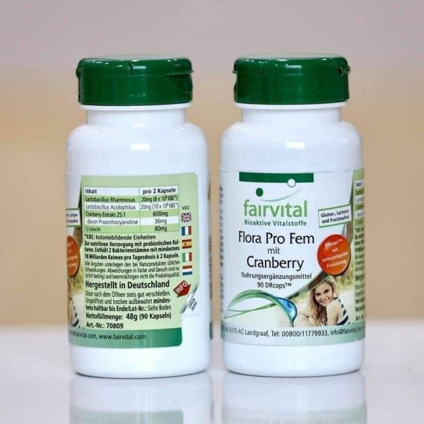 Men vi sinh Fairvital Flora Pro Fem 90 vien cua Duc