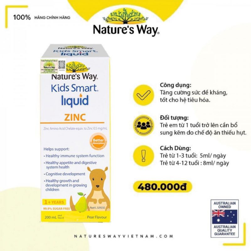 Men vi sinh Nature's Way Kids Smart Drops Probiotic 20ml của Úc