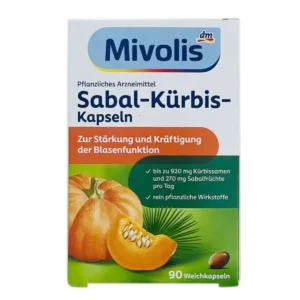 Mivolis Sabal Kurbis Kapseln - Viên bổ thận 90 viên từ Đức