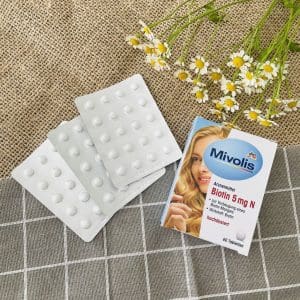 Viên uống mọc tóc Mivolis Biotin 5 mg N 60 Viên của Đức Mọc Tóc Mivolis Biotin 5 mg N 60 Viên của Đức