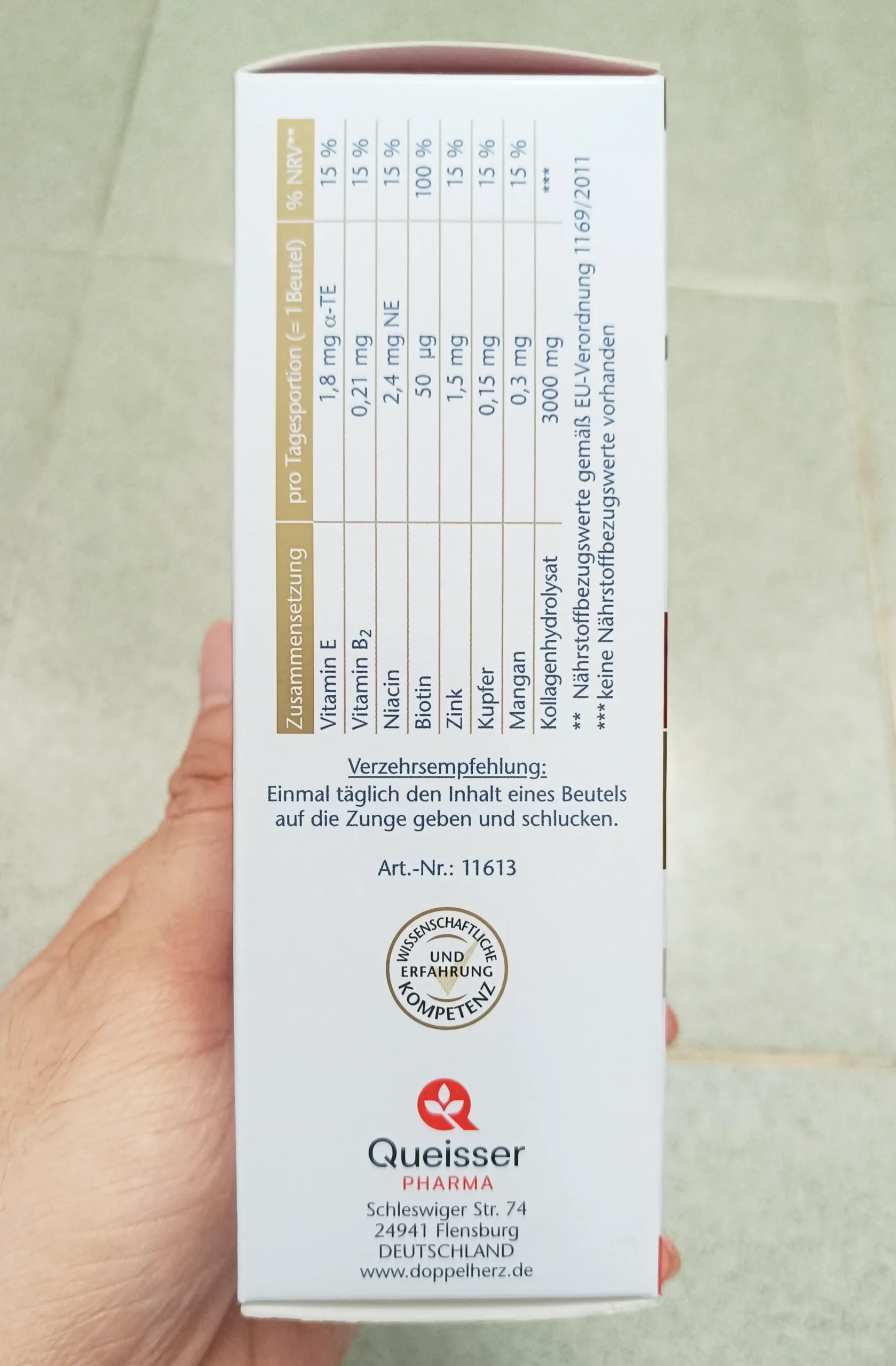 Collagen Doppelherz Kollagen 3000 Liquid hộp 14 gói của Đức Nước uống Collagen 3000 Liquid Doppel Herz 14 gói