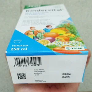 Siro canxi Kindervital Mit Calcium+Vitamin D3 250ml của Đức SALUS Kindervital - Siro D3 + Canxi tăng chiều cao hữu cơ, lọ 250ml