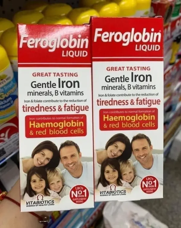 Sắt Feroglobin B12 Vitabiotics Liquid bổ sung sắt hữu cơ