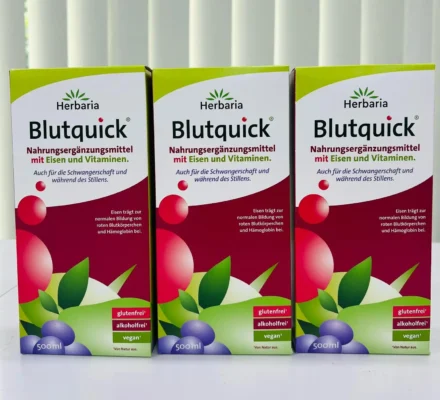 Siro sắt hữu cơ Blutquick Herbaria 500ml của Đức Sắt Nước Hữu Cơ Herbaria Blutquick Đức Cho Bé Từ 1 Tuổi Và Người Lớn 500ml