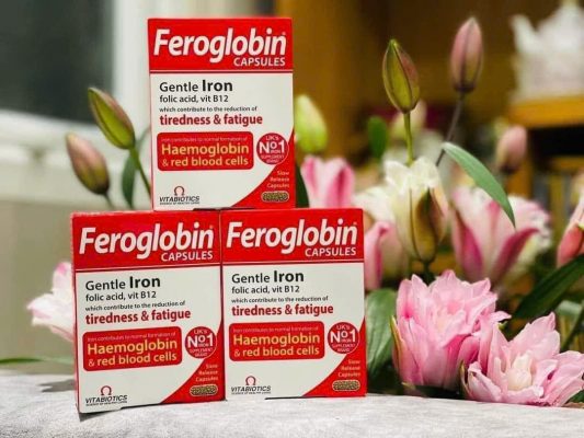 Sắt bầu Feroglobin B12 Vitabiotics 30 viên của Anh quốc