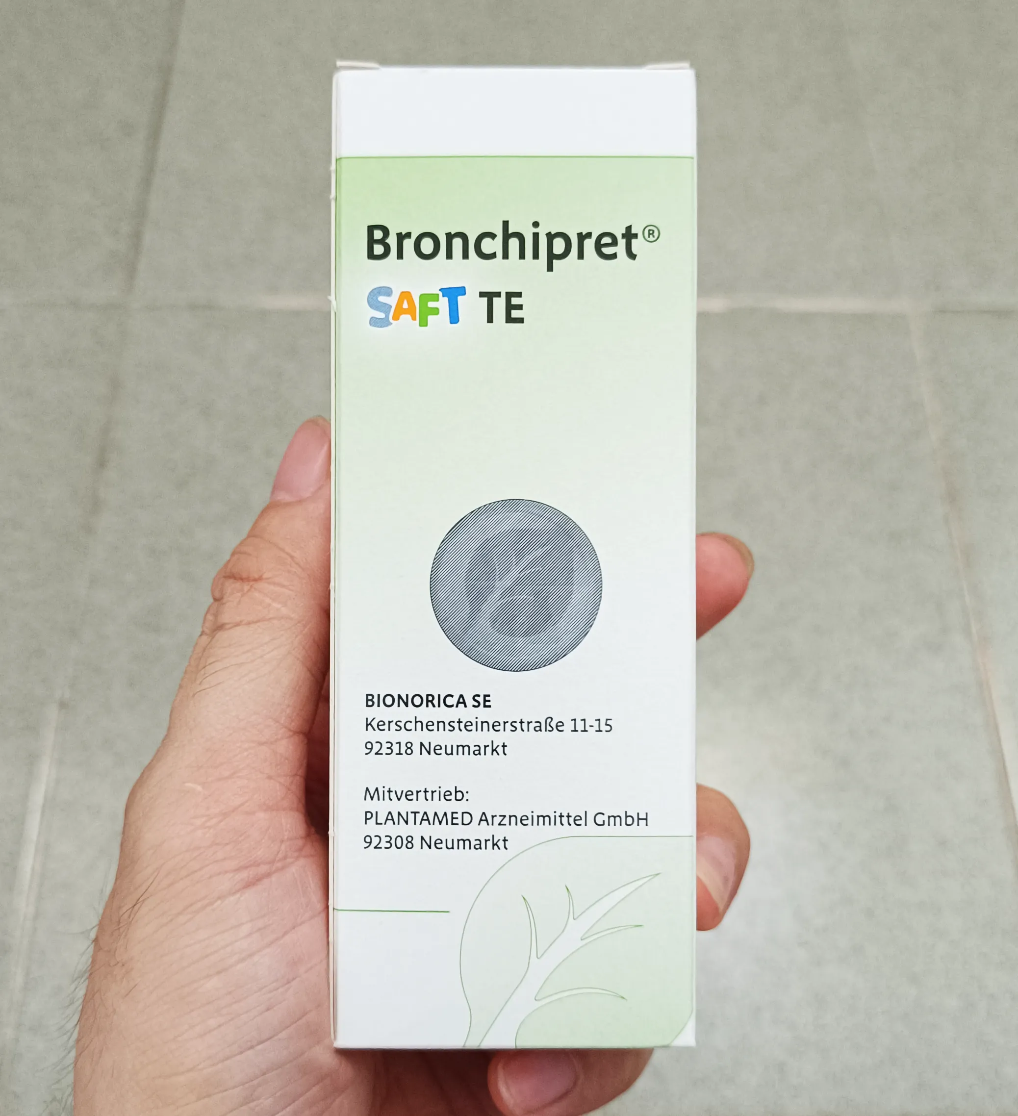 Siro ho Bronchipret Saft TE 100 ml Bionorica của Đức trị ho đờm nặng, viêm phế quản cho trẻ từ 1 tuổi Siro Bronchipret Saft TE trị ho long đờm 100ml của Đức