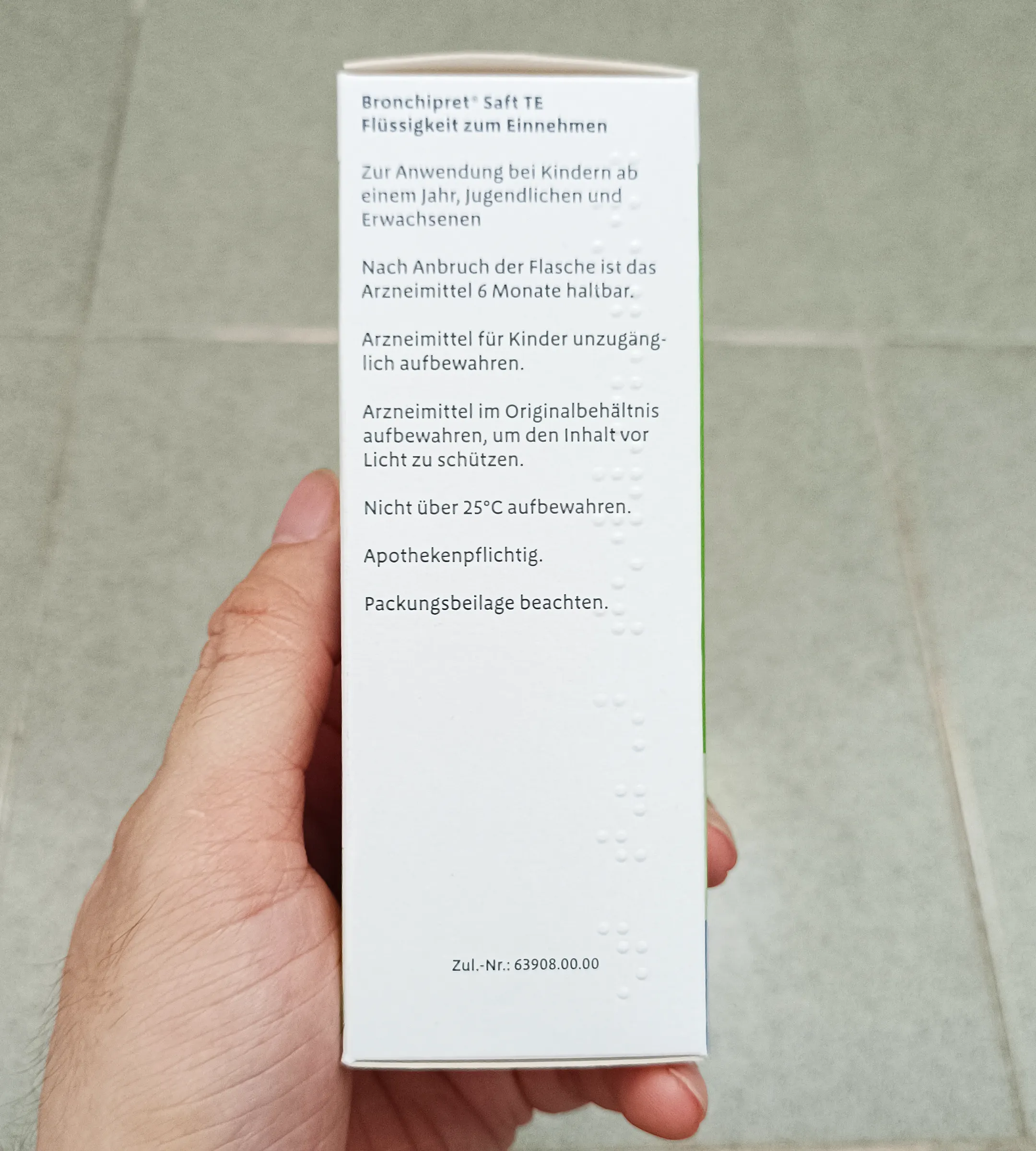Siro ho Bronchipret Saft TE 100 ml Bionorica của Đức trị ho đờm nặng, viêm phế quản cho trẻ từ 1 tuổi Siro Bronchipret Saft TE trị ho long đờm 100ml
