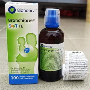 Siro ho Bronchipret Saft TE 100 ml Bionorica của Đức trị ho đờm nặng, viêm phế quản cho trẻ từ 1 tuổi Siro Bronchipret Saft TE trị ho, long đờm, bổ phế, 100ml