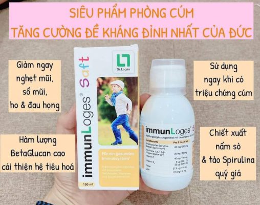 Siro ImmunLoges Saft tăng đề kháng mũi họng Của Đức