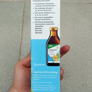 Siro canxi Kindervital Mit Calcium+Vitamin D3 250ml của Đức Siro Kindervital Bio bổ sung Canxi và Vitamin D3, 250ml