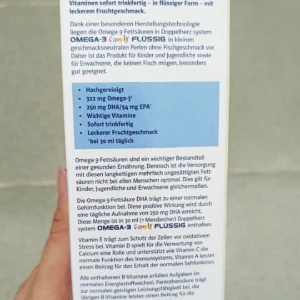 Siro OMEGA 3 Flussig Family Bổ Sung EPA, DHA & Vitamin 250ml
