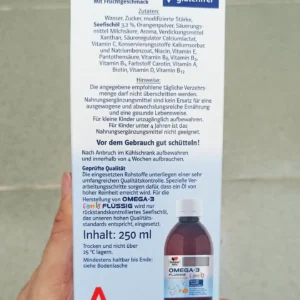 Siro OMEGA 3 Flussig Family Bổ Sung EPA, DHA & Vitamin Cho Trẻ Em Và Người Lớn, 250ml