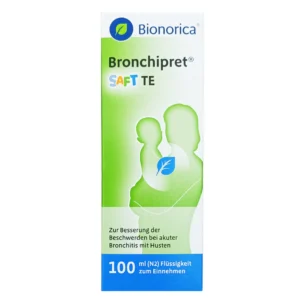 Siro ho Bronchipret Saft TE 100 ml Bionorica của Đức trị ho đờm nặng, viêm phế quản cho trẻ từ 1 tuổi Siro ho long đờm Bronchipret Saft TE 100ml