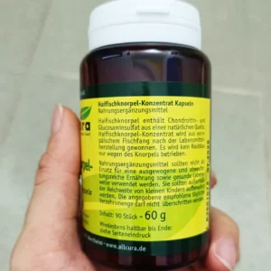 Sụn vi cá mập Allcura Haifischknorpel Konzentrat Kapseln, 90 Viên của Đức